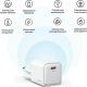 Ładowarka Usams USAMS Ład. siec. 1xUSB-C PD30W 3A (only head) PD3.0 Fast Charging purpurowy/purple X-ron Series CC186TC03 (US-CC186) 5