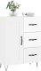 vidaXL Szafka, biała, połysk, 69,5x34x90 cm 3