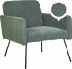 Beliani Fotel Ciemnozielony NARKEN 1