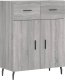 vidaXL vidaXL Witrynka szary dąb sonoma 69,5x34x180cm materiał drewnopochodny 7