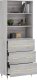 vidaXL vidaXL Witrynka szary dąb sonoma 69,5x34x180cm materiał drewnopochodny 3