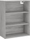 vidaXL vidaXL Witrynka szary dąb sonoma 69,5x34x180cm materiał drewnopochodny 5
