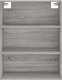 vidaXL vidaXL Witrynka szary dąb sonoma 69,5x34x180cm materiał drewnopochodny 6