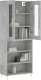 vidaXL vidaXL Witrynka, szarość betonu 69,5x34x180 cm materiał drewnopochodny 3