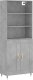 vidaXL vidaXL Witrynka, szarość betonu 69,5x34x180 cm materiał drewnopochodny 2