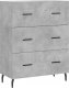 vidaXL vidaXL Witrynka, szarość betonu 69,5x34x180 cm materiał drewnopochodny 7