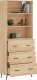 vidaXL vidaXL Witrynka, dąb sonoma, 69,5x34x180 cm, materiał drewnopochodny 3
