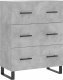 vidaXL vidaXL Witrynka, szarość betonu 69,5x34x180 cm materiał drewnopochodny 7