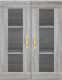 vidaXL vidaXL Witrynka szary dąb sonoma 69,5x34x180cm materiał drewnopochodny 6