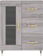 vidaXL vidaXL Witrynka szary dąb sonoma 69,5x34x180cm materiał drewnopochodny 8