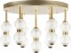 Lampa sufitowa Beliani Lampa sufitowa LED metalowa złota YOWAKA 1