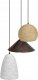 Lampa wisząca Beliani Lampa wisząca sznurkowa 3-punktowa wielokolorowa ENDRICK 1