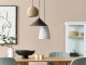 Lampa wisząca Beliani Lampa wisząca sznurkowa 3-punktowa wielokolorowa ENDRICK 2
