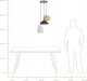 Lampa wisząca Beliani Lampa wisząca sznurkowa 3-punktowa wielokolorowa ENDRICK 6