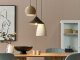 Lampa wisząca Beliani Lampa wisząca sznurkowa 3-punktowa wielokolorowa ENDRICK 8