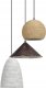 Lampa wisząca Beliani Lampa wisząca sznurkowa 3-punktowa wielokolorowa ENDRICK 10