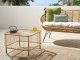 Beliani Stół ogrodowy 67 x 67 Rattan Naturalny CESENATICO 2
