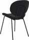 Beliani Boucle Krzesło do jadalni Zestaw 2 Czarny LUANA 6