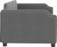 vidaXL vidaXL Sofa z funkcją spania, ciemnoszara, 90x200 cm, obita tkaniną 4