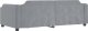 vidaXL vidaXL Sofa z funkcją spania, jasnoszara, 90x190 cm, obita tkaniną 5