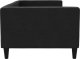vidaXL vidaXL Sofa z funkcją spania, czarna, 90x190 cm, obita tkaniną 4