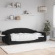 vidaXL vidaXL Sofa z funkcją spania, czarna, 100x200 cm, obita tkaniną 1