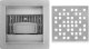 Rea Odpływ liniowy REA DOTS STAL SZCZOTKOWANA 12x12 5