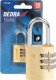 Dedra Kłódka mosiężna z zamkiem szyfrowym 25mm 3