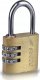 Dedra Kłódka mosiężna z zamkiem szyfrowym 25mm 4