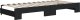 vidaXL vidaXL Sofa rozsuwana z szufladami, czarna, 80x200 cm, tkanina 8