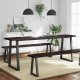 vidaXL vidaXL Blat, ciemnobrązowy 200x50x(2-4)cm drewno z naturalną krawędzią 3