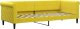vidaXL vidaXL Sofa z materacem do spania, żółta, 80x200 cm, aksamit 3