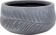 Beliani Doniczka okrągła 25 x 25 x 14 cm szara FTERO 1
