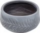 Beliani Doniczka okrągła 25 x 25 x 14 cm szara FTERO 4
