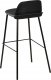Beliani Zestaw 4 krzeseł barowych czarny MORA 6