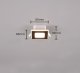 DELIGHT Trio Nimbus 653410132 oczko lampa wpuszczana downlight 1x5W LED 3000K 450lm IP44 czarne 2