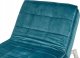 Beliani Szezlong welurowy rozkładany lazurowy LOIRET 7