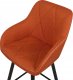 Beliani Zestaw 2 krzeseł barowych pomarańczowy DARIEN 7