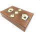 Giftdeco 2 talie kart i kości do gry w pudełku drewnianym WB114B 1
