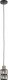 Lampa wisząca Italux Italux Menfi PND-44236-1-BK-GD lampa wisząca zwis 1x40W E27 przezroczysta/czarna 1
