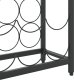 vidaXL vidaXL Stojak na 27 butelek, czarny, 34x18x100 cm, kute żelazo 6
