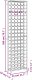 vidaXL vidaXL Stojak na 95 butelek, czarny, 54x18x200 cm, kute żelazo 7