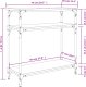 vidaXL vidaXL Stolik konsolowy, szary dąb sonoma, 75x29x75 cm 9