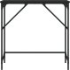 vidaXL vidaXL Stolik konsolowy, czarny, 75x32x75 cm, materiał drewnopochodny 4