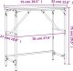 vidaXL vidaXL Stolik konsolowy, czarny, 75x32x75 cm, materiał drewnopochodny 9