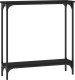 vidaXL vidaXL Stolik konsolowy, czarny, 75x22,5x75 cm 2