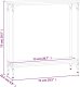 vidaXL vidaXL Stolik konsolowy, czarny, 75x22,5x75 cm 9