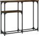 vidaXL vidaXL Stolik konsolowy, przydymiony dąb, 90x22,5x75 cm 2