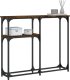 vidaXL vidaXL Stolik konsolowy, przydymiony dąb, 90x22,5x75 cm 3