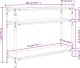vidaXL Stolik konsolowy, czarny, 100x29x75 cm 9